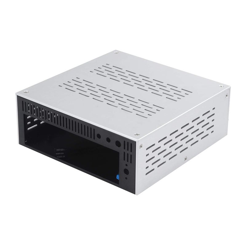 Goodisory هيكل كمبيوتر سطح المكتب Goodisory A01 Mini-ITX من الألمنيوم (ألمنيوم فضي) - Image 5